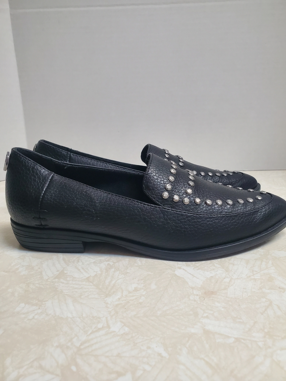 Blowfish Black Studded Slip-On Loafers